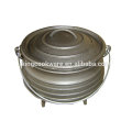 Camping Cookware Of Cast Iron Potjie Pot with three legs